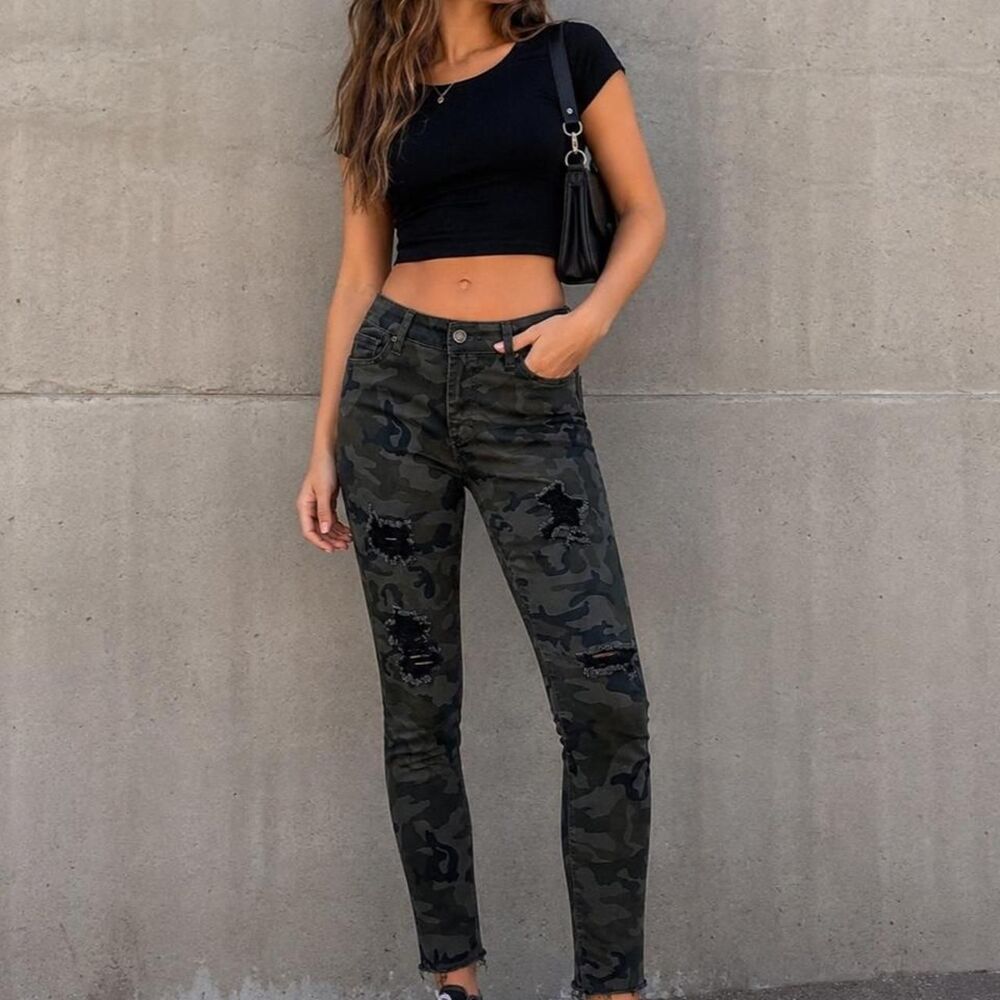 Hammer Jeans size 9 Women's camo skinny grunge streetwear